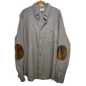 J.Crew Mens Button Down Shirt Elbow Patch Long Sleeve Slim Cotton GrandpaCore L